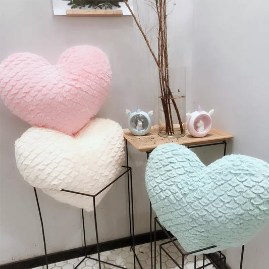 Anime Pillow Heart Shape Cushion Romantic Fresh Macaroon Umbrella Carved Stuffed And PREMIUM - MantoMart