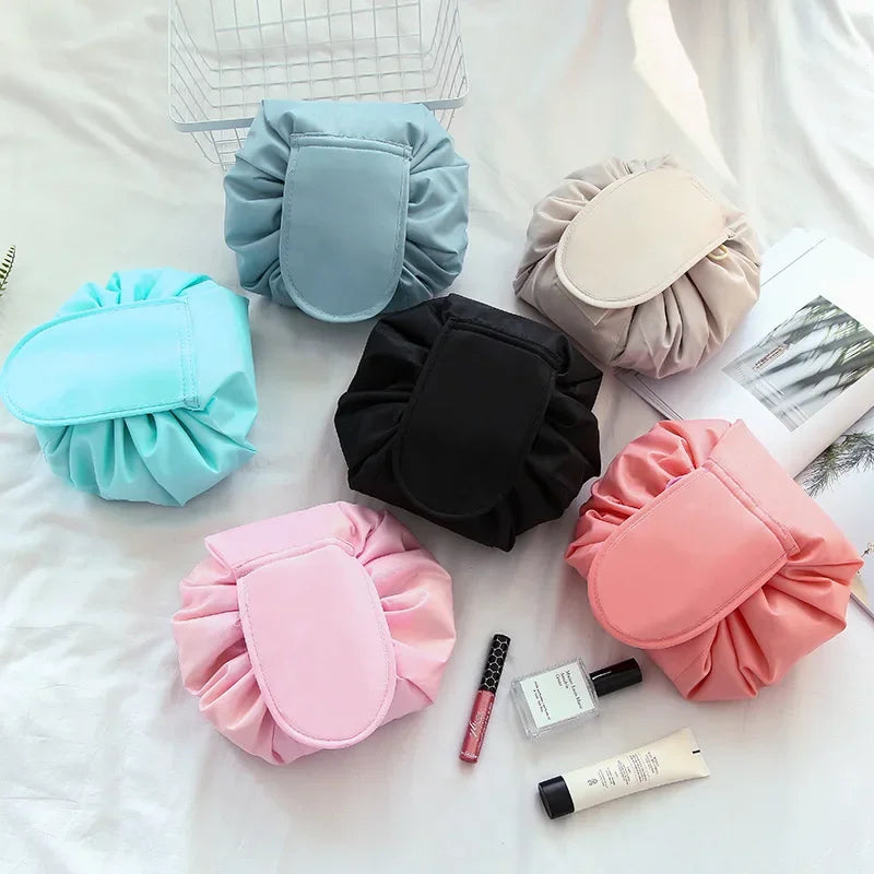 Anime Women Drawstring Cosmetic Bag Travel Storage Makeup Bag Organizer Female Make Up Pouch Portable Waterproof Toiletry Beauty Case - MantoMart