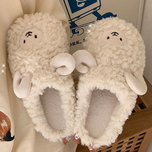Anime Fluffy Cute Animal Slippers shoes for women - MantoMart